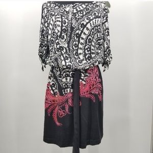 WHBM Printed Summer Dress Size Large